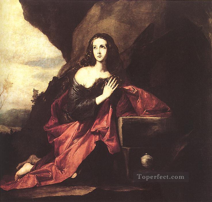 Mary Magdalene in the Desert Tenebrism Jusepe de Ribera Oil Paintings